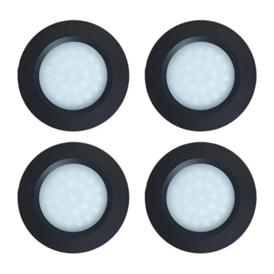 4 x LED 12V Spot Lights Touch Switch Dimmable Caravan Motorhome Boat Downlights - Image 1 of 4