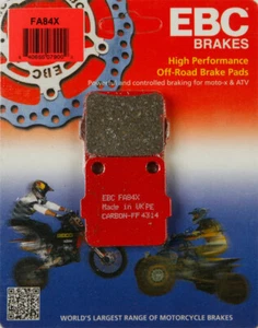 Pastillas de freno delanteras de carbono EBC FA84X para 06-23 HONDA TRX420TE FourTrax Rancher ES - Imagen 1 de 1