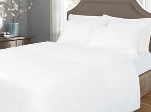 Luxury Percale 200tc Cotton Oxford Trim Pillowcase 3 Colours Made in Portugal - Picture 1 of 1