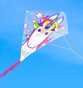 Kite Unicorn 23-Inch Tall with Handle Line & Ring - Picture 1 of 10