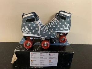 SFR Vision II Canvas Kids Quad Roller Skates - Jeans Uk2 (USED ONCE) - Picture 1 of 13