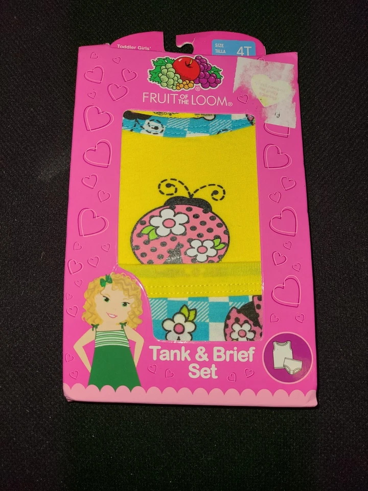 FRUIT OF THE LOOM Talla 4T (Juego de tanque y calzoncillos) ¡Juego de 2 piezas!!! Foto 1 de 2