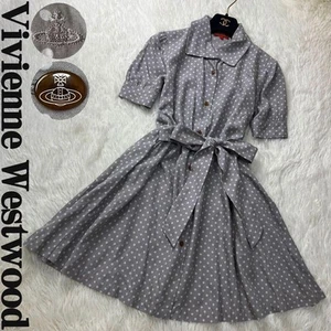 Vivienne Westwood Orb Embroidered Button Dot Shirt Dress - Picture 1 of 10