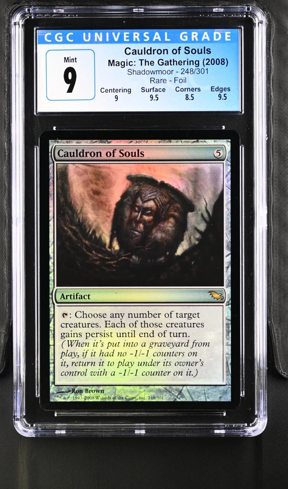 CAULDRON OF SOULS Shadowmoor Foil Rare CGC 9 MTG [Nostalgium] - Image 1 of 2