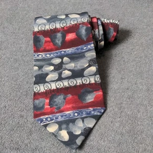 NWT J Garcia Tie Men Gray Silk Collection Nine Snail Garden 1993 Stonehedge Ltd - Picture 1 of 7