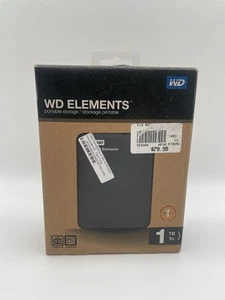 Stockage disque dur portable USB 3.0 Western Digital 1 To Elements WDBUZG0010BBK - Photo 1/6