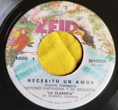 Antonio Cartagena  y su orquesta - Necesito un amor  45rpm   (Hear) - Image 1 of 2