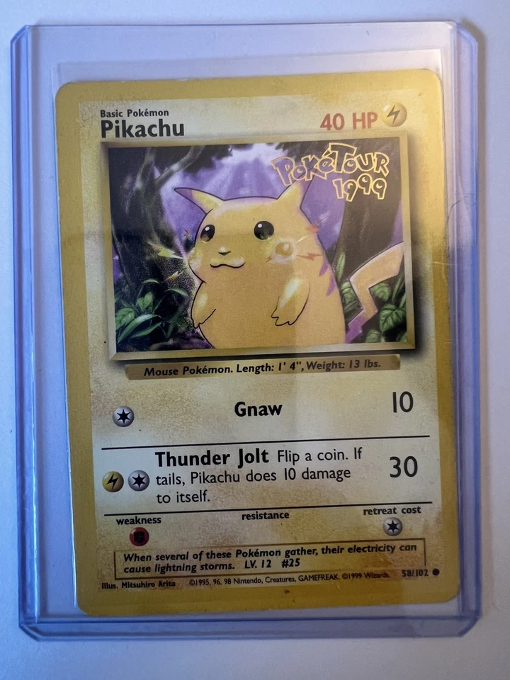 Pokémon TCG Pikachu Base Set 58/102 Regular Unlimited Common - Image 1 of 2