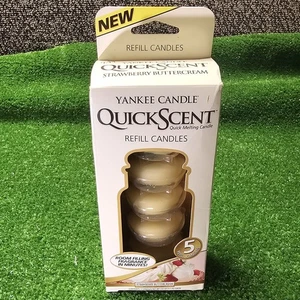 RARE Yankee Candle Quick Scent Refills 5pk Strawberry Buttercream Scent NOS - Picture 1 of 5