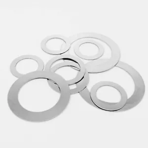 10/50X M2-M40 Acciaio Inox Ultra Sottile Lavatrice Piatta Ultra Sottile Spessore Guarnizione Liscio - Foto 1 di 6