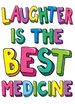 Get Well Greeting Card - Laughter is the Best Medicine - Image 1 of 2