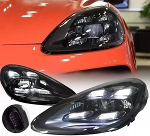 For Porsche Cayenne 958 2015-2018 Animation Front Lamps LED Headlight Plug&Play - Picture 1 of 15