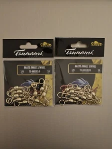 Brass Barrel Swivel Size 1/0 Lot of 2 Tsunami Heavy Duty Anti-Corrosive Swivel - Picture 1 of 5