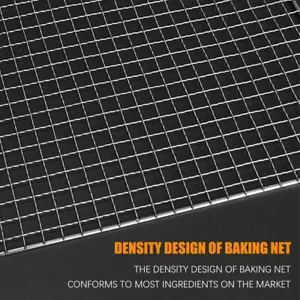 30/45/60cm Steel BBQ Grill Grate Grid Wire Mesh Rack Replacement Cooking Net UK - Picture 1 of 17