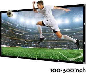 NIERBO 16:9 Indoor/Outdoor Projector Screen 100 Inch Portable Front and Back