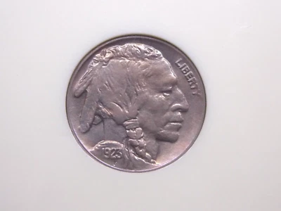 1923 "P" Indian Head BUFFALO Nickel 5c NGC MS64 #007 Unc BU ECC&C, Inc. - Image 1 of 4