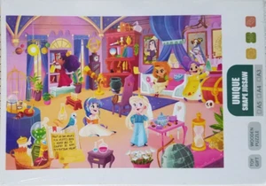 WOODEN 60 PCs. PRINCESS Colorful Puzzle Educational Toy Birthday Gift - Picture 1 of 5