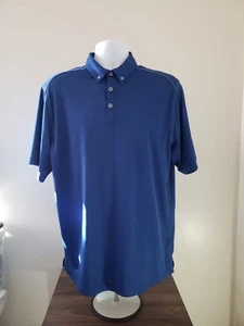Callaway Golf Men's Blue Polo Short Sleeve Shirt Size Large  L Lg  - Picture 1 of 4