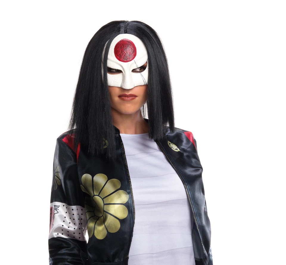 Womens Adult Katana Wig Suicide Squad  DC Comics Superhero Villain - Image 1 of 1