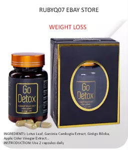 6x Tra giam can Go Detox 100% Herbal - Pérdida de Peso Natural (SIN CAJA) - Imagen 1 de 5