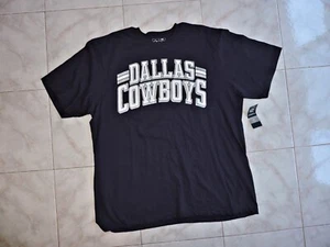 Men's Dallas Cowboys 2XL Dark Blue Spell Out T-Shirt - NWT - WhiteSilver Letters - Picture 1 of 5