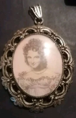 Grosso,Ciondolo 10cm, Antico,in Filigrana  Argento 800, Fatto A Mano In Italy - Immagine 1 di 4