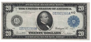 U.S. - Series of 1914 $20.00 Federal Reserve Note - Picture 1 of 2