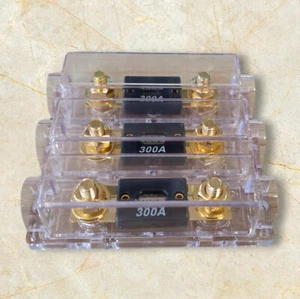 (LOT OF 3) BRAND NEW ANL Solid Brass 0/2/4 Gauge Fuse block GP Car Audio 300 amp - Picture 1 of 3