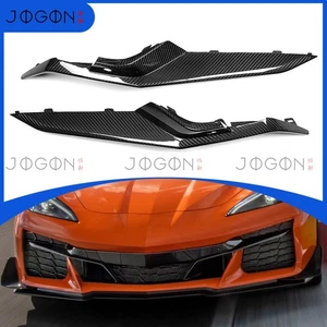 Real Carbon Front Intake Grill Insert Trim Replace For Corvette C8 Z06 2023-2025 - Picture 1 of 15