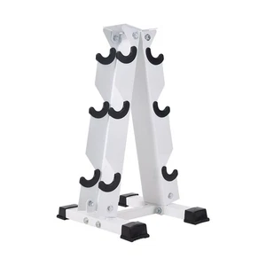 3 Tier Dumbbells Rack Weight Storage Rack A-Frame Weight Stand Barbell Storage - Picture 1 of 11