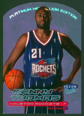 Ultra Kenny Thomas 147 Platinum Medallion RC 1999-00 raro Houston Rockets SP/25 Foto 1 de 2