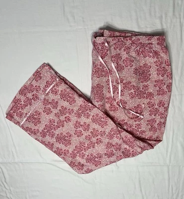 Cacique сна пижамы низ женщин размер 18/20 розовый цветочный хлопок сексуальный чувственный - Изображение 1 из 4