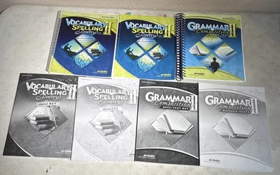 Abeka Vocabulary & Grammar II Spelling Poetry Grammar & Composition 6th Ed Lot 6 - Image 1 of 4