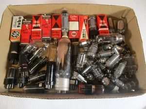Vintage Vacuum Tube Lot for Display Art Projects Crafts  Steampunk Lot of 75 - Picture 1 of 7