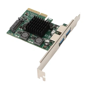 USB3.2 Expansion Card 2 Ports High Speed 10Gbps ASM3142 Chip USB Expansion C NEW - Afbeelding 1 van 12