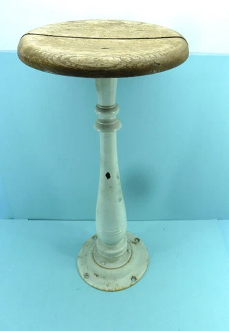 1 Antique Ice Cream Parlor Stool Bar Chair Soda Fountain Cast Iron Industrial Cover