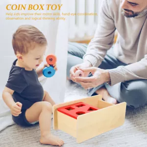 Wooden Children Supply Wooden Sensory Blocks Sorting Kids Home Matching - Picture 1 of 12