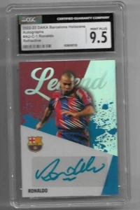 2022-23 DAKA Barcelona Holocene Autograph Auto Card : Ronaldo #05/15 (CGC 9.5) - Picture 1 of 2