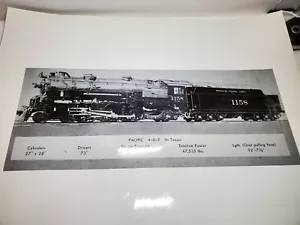 Missouri Pacific Lines 4-6-2 Lokomotive 1158 8"x20" Foto - Bild 1 von 3