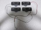 PROSCAN TV SPEAKERS * SET OF 4 * WITH WIRES AND CONNECTORS .
