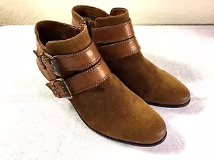 Sam Edelman braune Reißverschluss Stiefel Booties Gr. 6 M schön!! - Bild 1 von 10