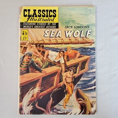 Classics Illustrated Comic Book #85 HRN O 85 Sea Wolf GD 2.0 Jack London VTG - Image 1 of 4
