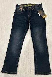 Lee boy's X-treme fit-adjustable waistband-stretch-slim fit-sz 10-Dark Indigo - Picture 1 of 12