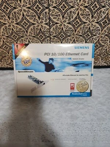 SIEMENS PCI 10/100 ETHERNET CARD-NETWORK ADAPTER SEALED-MODEL SS1020 Priority - Picture 1 of 10