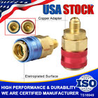 A/C Brass Quick Coupler Adapter Car High & Low Side HVAC SAE Male Flare Fitting