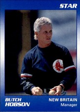 1990 New Britain Red Sox Star #25 Butch Hobson Bessemer Alabama AL Baseball Card