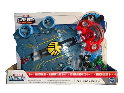 Helicarrier Playskool Heroes Marvel Super Hero Adventures 4 en 1 nuevo en caja Foto 1 de 4