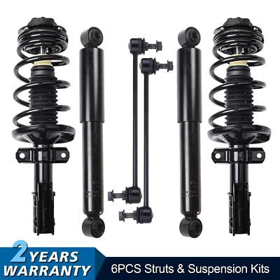 Front Complete Struts & Rear Shocks & Sway Bars Kit For 2003-2007 Saturn Ion Foto 1 de 4