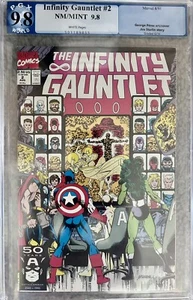 INFINITY GAUNTLET #2 NOT CGC PGX 9.8 1991 Thanos Silver Surfer Warlock - Picture 1 of 2