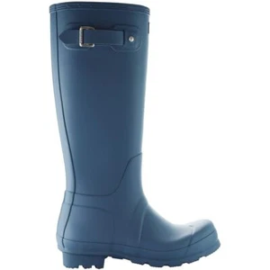 Hunter Original Tall Mens Blue Wellington Boots - Picture 1 of 11